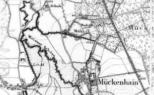 Horka-Mückenhain. Meßtischblatt, 1:25.000, Sekt. Horka, 1886