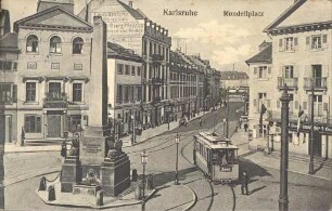 Postkartenalbum. "Karlsruhe - Rondellplatz". Rondellplatz