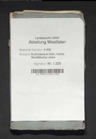 Belehnung der minderjährigen Kinder des Philipp von Ketteler mit den Burglehen der Ketteler-, Wulff und Tork zu Hovestadt und dem Zehnten zu Suttrop vor Warstein