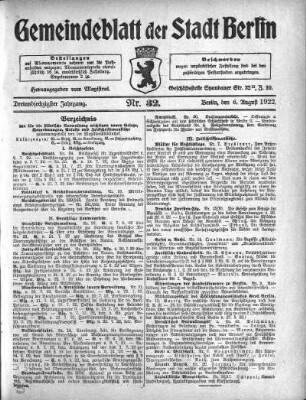 1922,32: Nr. 32, 6. August 1922