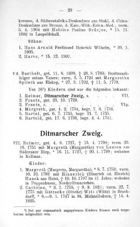Ditmarscher Zweig.