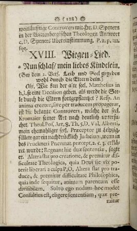 XVIII. Wiegen-Lied.