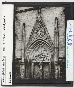 Schwäbisch-Gmünd, Heiligkreuz-Kirche: Westportal