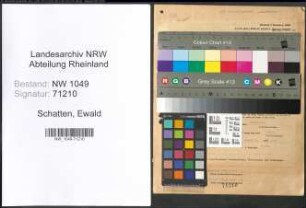Entnazifizierung Ewald Schatten , geb. 07.06.1905 (Verwaltungsangestellter)