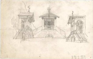 Thiersch, August ; Bad Reichenhall; Hl. Kreuz - Kapelle - Ansicht, Perspektiven