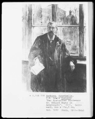 Der Historiker Professor Dr. Eduard Meyer in Amtstracht