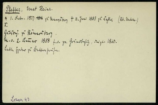 Pfeffer, Ernst Heinr.