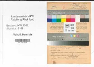 Entnazifizierung Heinrich Vehoff , geb. 15.12.1895 (Postbeamter)