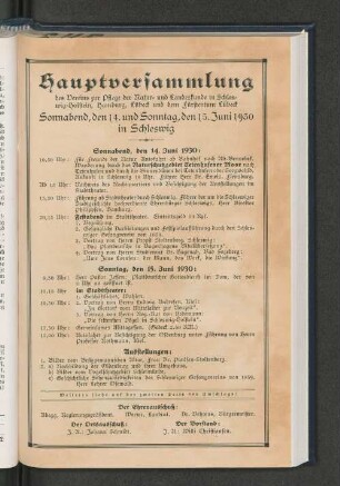 Hauptversammlung