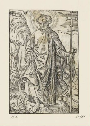 Heiliger Philipus, aus: Georg Rhau, "Hortulus Animae", Nürnberg 1552