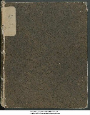 Sammelband aus der Bibliothek Paul Ebers