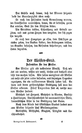 Der Meister-Grad