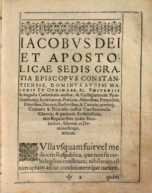 Constitvtiones Et Decreta Synodi Dioecesanae Constantiensis : Edita Ac Promvlgata die 20. Octobris Anno Incarnationis Domini nostri, Iesv Christi M.DC.IX. Praesidente ... Principe Ac Domino, Domino Iacobo Dei et Apostolicae Sedis gratia Episcopo Constant. ...