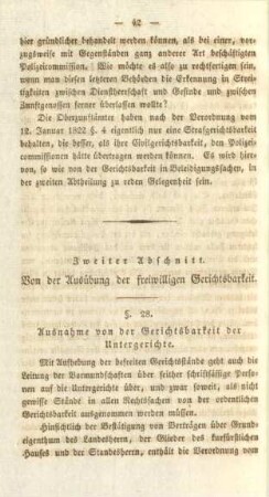 Zweiter Abschnitt. Von der Ausübung der freiwilligen Gerichtsbarkeit