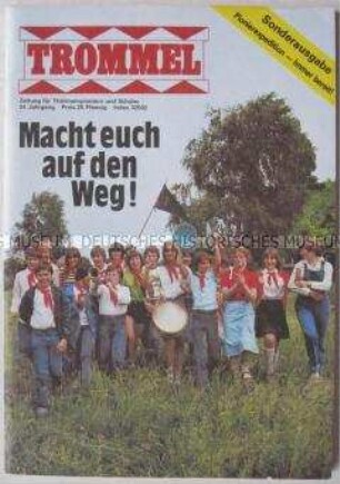 Sonderheft der Pionierzeitschrift "Trommel" zur Pionierexpedition "Immer bereit"