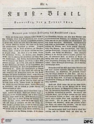 Nr. 1-10 (3. Januar - 4. Februar 1822)
