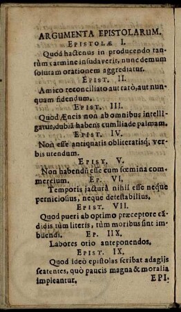 Argumenta Epistolarum.