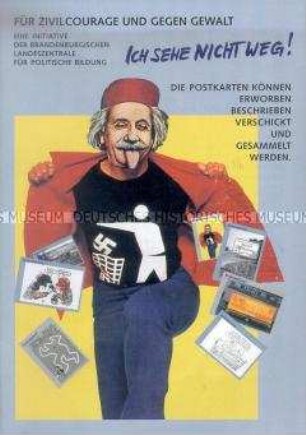 Propagandaschrift der Brandenburgischen Landeszentrale für politische Bildung für mehr Zivilcourage gegen rechte Gewalt