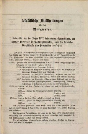 Jahrbuch für das Berg- und Hüttenwesen im Königreiche Sachsen. 1874, 1874