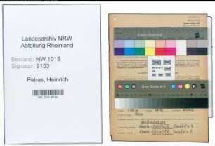 Entnazifizierung Heinrich Petras , geb. 06.12.1913 (Laborant)