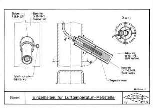 Einzelheiten für Lufttemperatur-Meßstelle