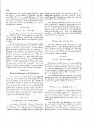 Preisvertheilungen und Preisfragen.