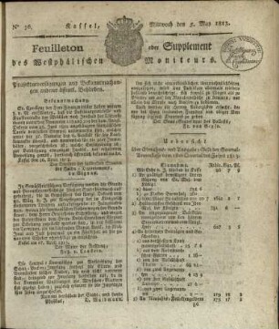 No. 36, Mittwoch den 5. May 1813