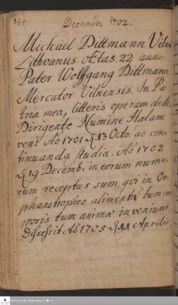 Lebenslauf von Michael Dittmann.