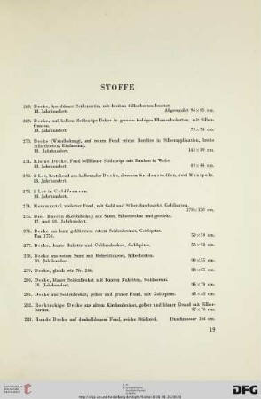 Stoffe (Nr. 268-334)