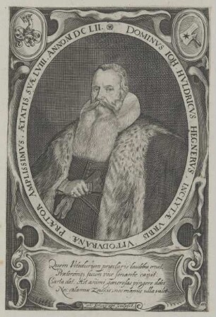 Bildnis des Ioh. Hvldricvs Hegnervs