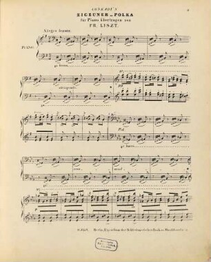 La célèbre Zigeuner-Polka : de Conradi ; pour le piano