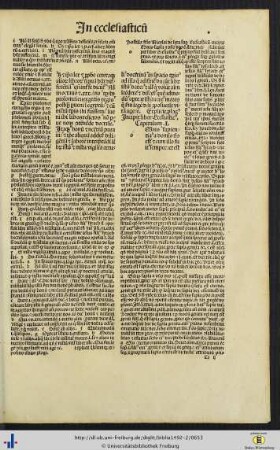 Liber Ecclesiasticus cum postilla