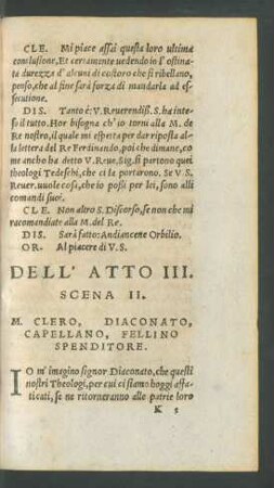 Dell' Atto III. Scena II.