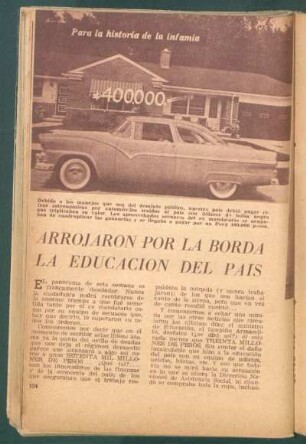Arrojaron por la borda la educación del país