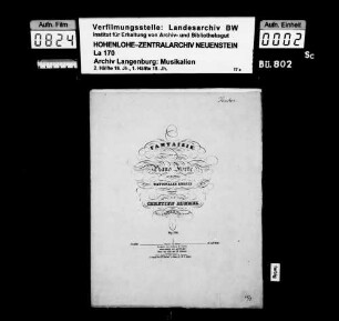 Christian Rummel (1787-1849): Fantaisie / pour le / Piano-Forte / sur les Thèmes / Nationales Russes / composée / par / Christian Rummel / Op. 86 Mayence et Anvers / chez les fils de B. Schott Besitzvermerk: Feodora