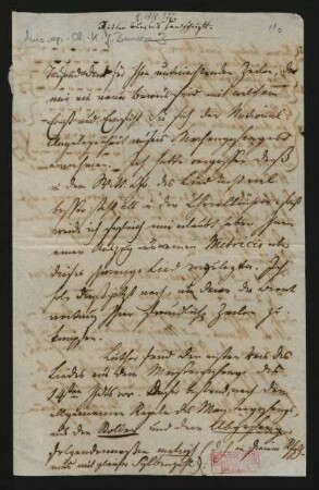Brief an Carl Gottlieb Reißiger