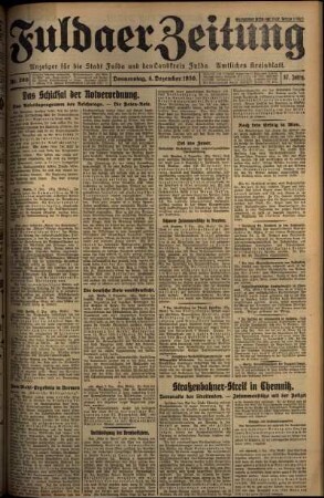 Ausgabe vom Donnerstag, den 04. Dezember 1930.