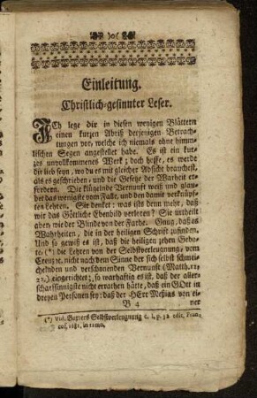 Einleitung. Christlich-gesinnter Leser