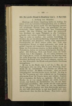 263. Der grosse Brand in Hamburg vom 5.-8. Mai 1842.