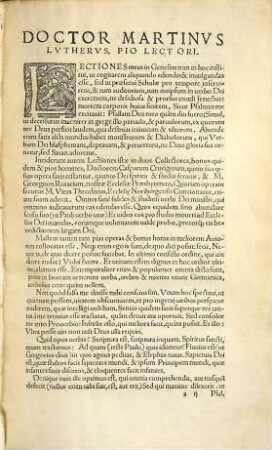 In primum librum Mose enarrationes reverendi patris D. D. Martini Lutheri : plen[a]e salutaris & Christianae eruditionis, bona fide ... collectae. [1]