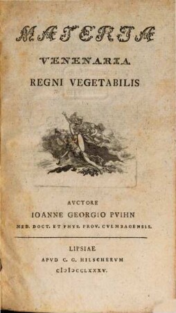 Materia Venenaria Regni Vegetabilis