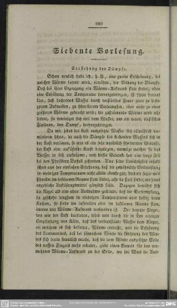 Siebente Vorlesung
