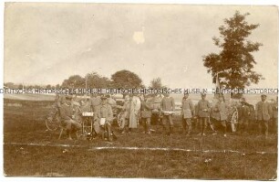 Gruppenfoto deutscher Soldaten und Offiziere