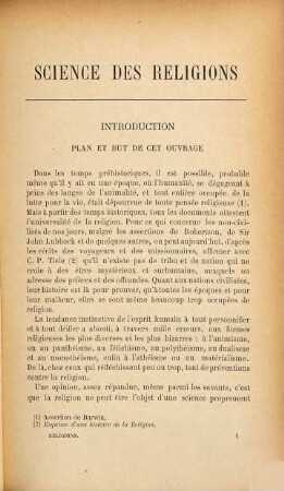 Science des réligions du passé et de l'avenir du judaïsme et du christianisme
