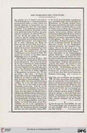 Das Geheimnis des Primitiven, [2]