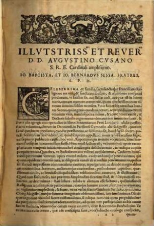 Fratris Ioannis Dvns Scoti Ex Ordine Minorvm Doctoris Subtilis, Quaestiones, quas reportationes vocant : in quatuor libros sententiarum Petri Lombardi