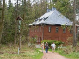Ilmenau - Jagdhaus Gabelbach : Im Jagdhaus Gabelbach, heute Museum, war Goethe oftmals zu Gast. Aufgenommen am 29. April 2012 bei Ilmenau