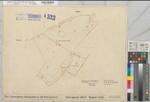 Barop, Eichlinghofen, Oespel (Dortmund), Umlegung Barop, Zuteilungskarte 18 Eichlinghofen Flur 2