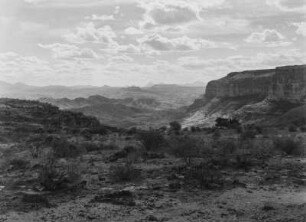 Steilhang : Rand des in Eritrea gelegenen Teils des Hochlands von Abessinien