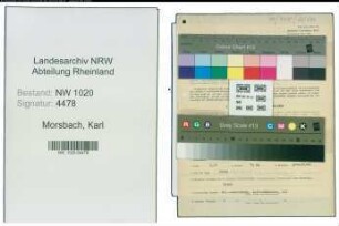 Entnazifizierung Karl Morsbach , geb. 03.09.1897 (Haendler)